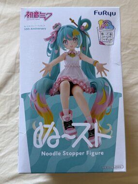 FuRyu Hatsune Miku Noodle Stopper Figure 10th Anniversary Vocaloid Japan